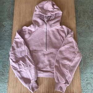 Lululemon scuba half zip heathered pink